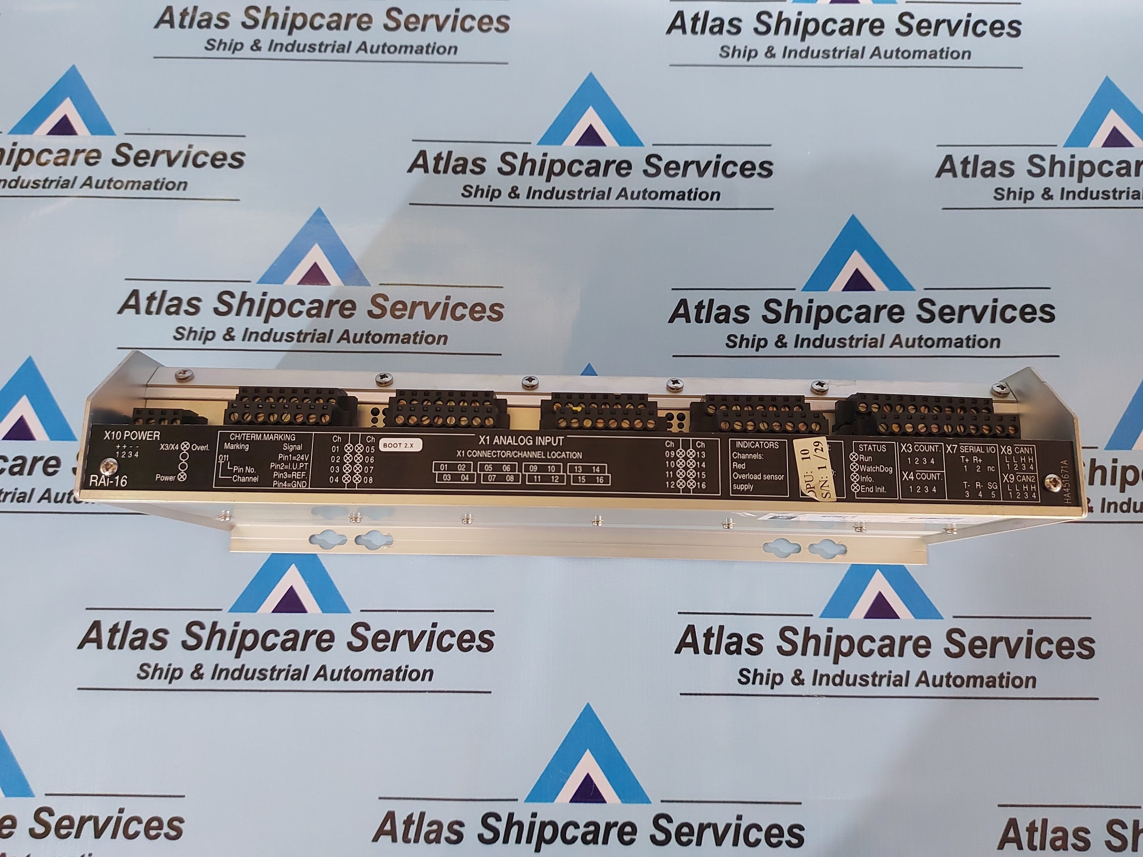 KONGSBERG RAI-16 8100148 REMOTE ANALOGUE INPUT MODULE REV.E1